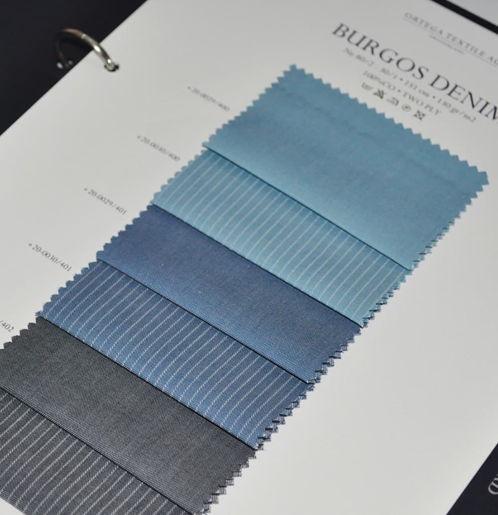 Ortega Textile swatch cards